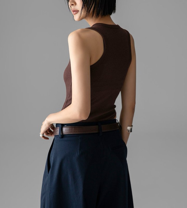 Paper Moon - Korean Women Fashion - #womensfashion - Essential Ribbed Sleeveless Bodysuit - 5
