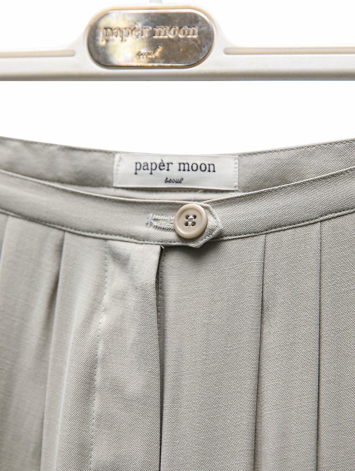 Paper Moon - Korean Women Fashion - #womensfashion - Bamboo Pleated Pintuck Wide Trousers - 8
