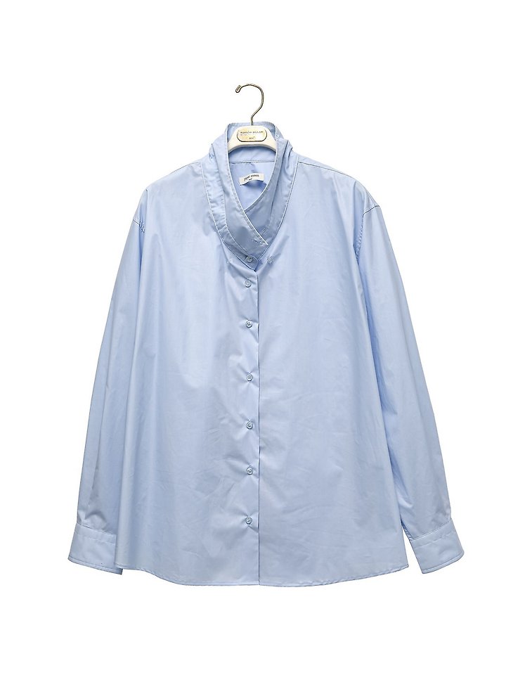 Paper Moon - Korean Women Fashion - #womensfashion - Low-Collar Paper Button-Down Shirt - 9