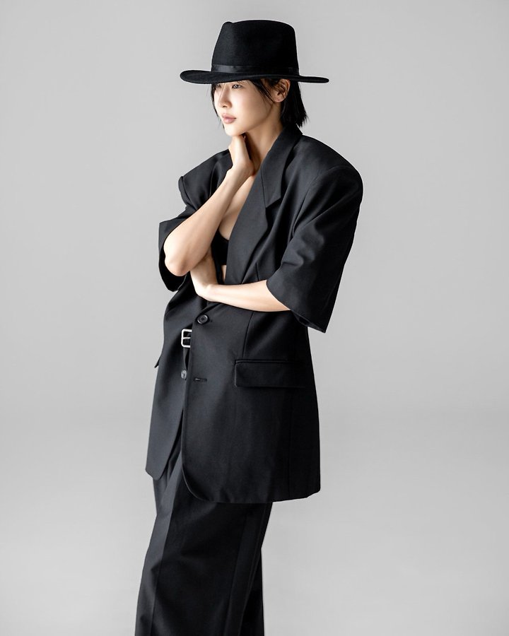 Paper Moon - Korean Women Fashion - #womensfashion - Half-Sleeve Summer Wool Blazer - 8