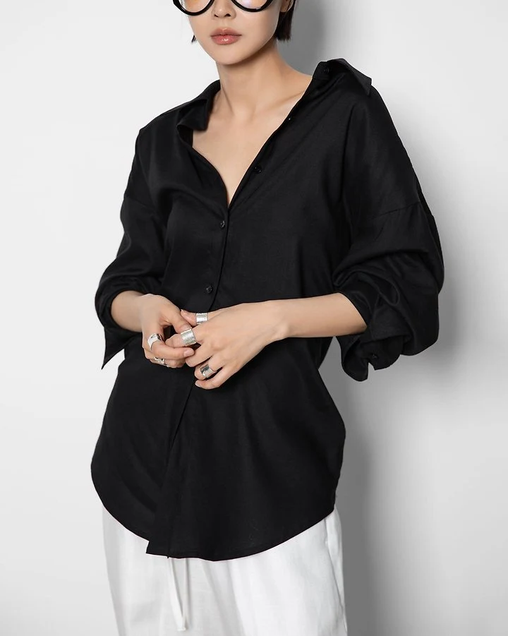 Paper Moon - Korean Women Fashion - #womensfashion - Back Cut-Out Knot Shirt - 2