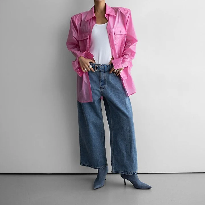 Paper Moon - Korean Women Fashion - #womensfashion - Nylon Summer Utility Pocket Shirt - 3