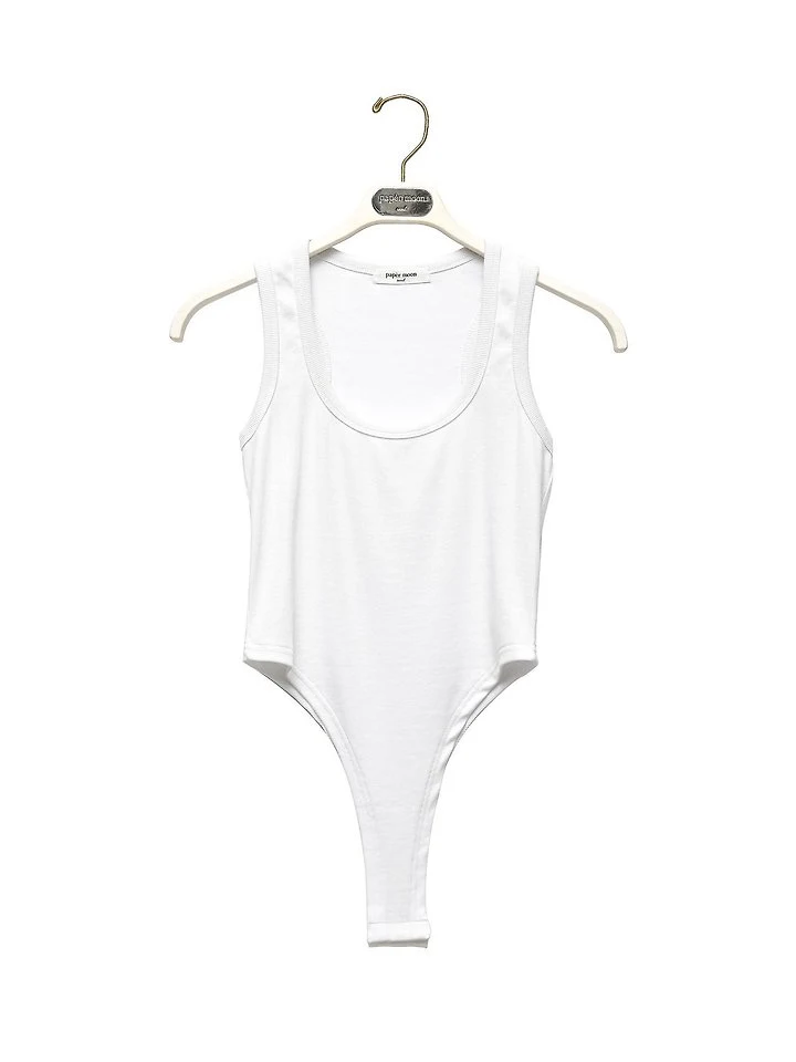 Paper Moon - Korean Women Fashion - #womensfashion - Essential Ribbed Sleeveless Bodysuit - 5