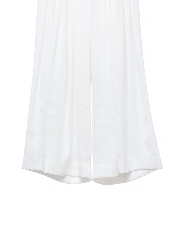 Paper Moon - Korean Women Fashion - #womensfashion - Bamboo Pleated Pintuck Wide-Leg Trousers - 11