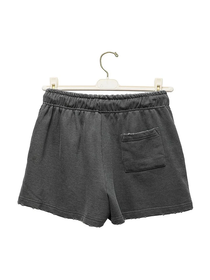 Paper Moon - Korean Women Fashion - #womensfashion - Pigment-Dyed Cotton Cut-Off Sweat Shorts - 5
