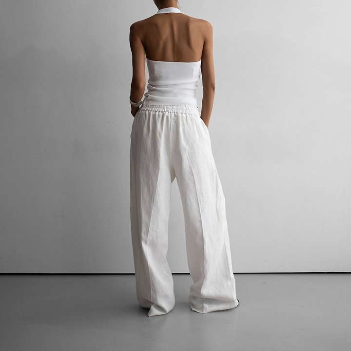 Paper Moon - Korean Women Fashion - #womensfashion - Classic Halter Neck Knit Top - 5