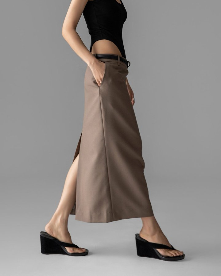 Paper Moon - Korean Women Fashion - #womensfashion - Classic Back-Slit Midi Pencil Skirt