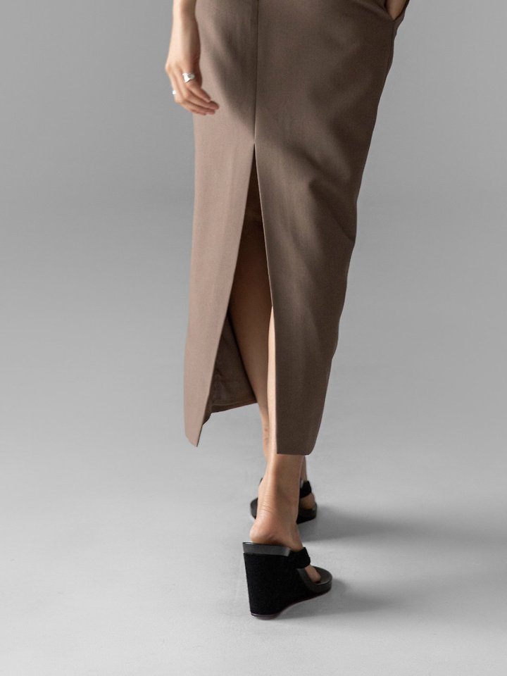 Paper Moon - Korean Women Fashion - #womensfashion - Classic Back-Slit Midi Pencil Skirt - 3
