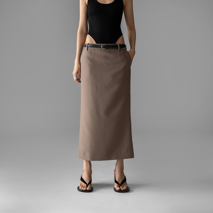 Paper Moon - Korean Women Fashion - #womensfashion - Classic Back-Slit Midi Pencil Skirt - 5