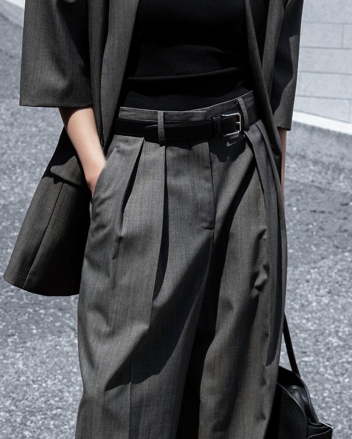 Paper Moon - Korean Women Fashion - #womensfashion - Summer Wool Low-Waist Trousers