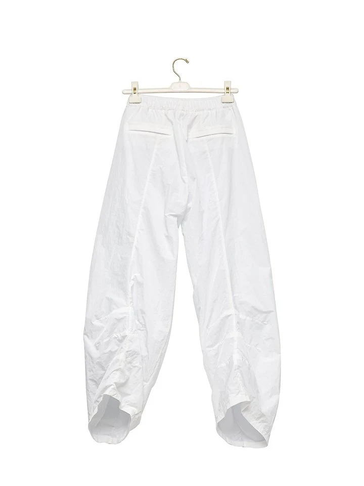 Paper Moon - Korean Women Fashion - #womensfashion - Nylon Drawstring Wide-Leg Twist Pattern Trousers - 8