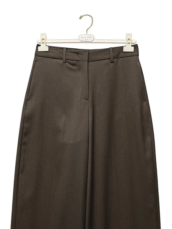 Paper Moon - Korean Women Fashion - #womensfashion - Wool Silk Low-Rise Trousers - 8