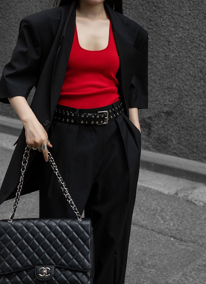 Paper Moon - Korean Women Fashion - #womensfashion - Summer Wool Low-Waist Trousers - 6