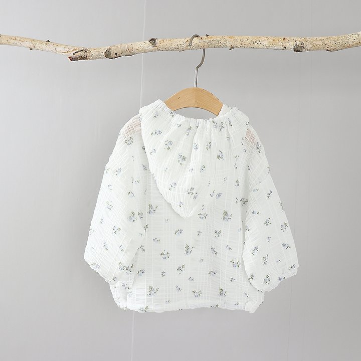 Party Kids - Korean Baby Fashion - #babyboutiqueclothing - Airy Floral Jumper (Cooling Jacket) - 7