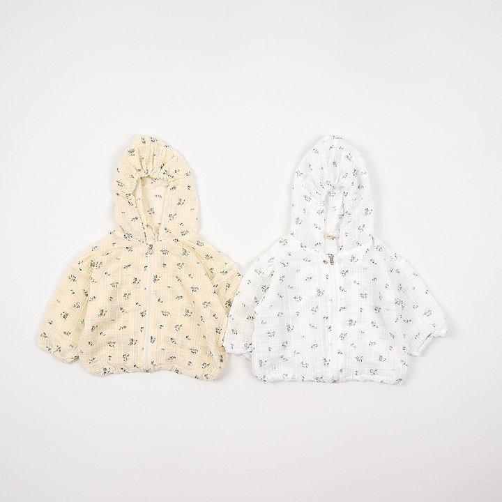 Party Kids - Korean Baby Fashion - #babyfashion - Airy Floral Jumper (Cooling Jacket) - 9