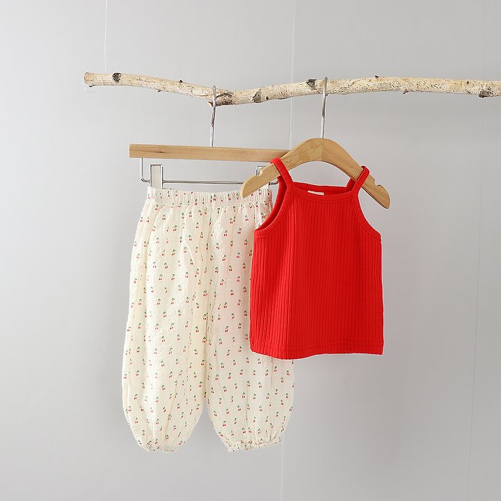 Party Kids - Korean Baby Fashion - #babylifestyle - Soft Strap Sleeveless Top - 8