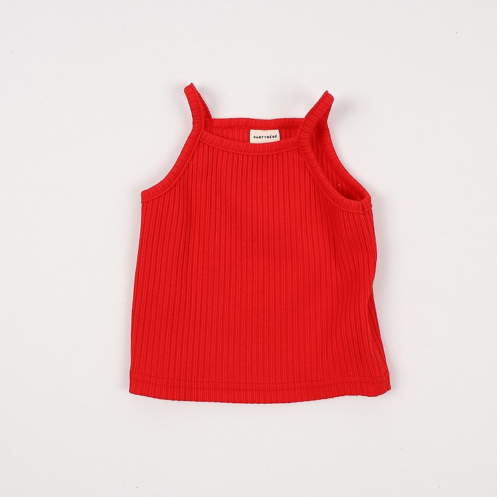 Party Kids - Korean Baby Fashion - #babyoutfit - Soft Strap Sleeveless Top - 11