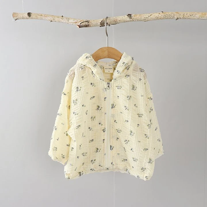 Party Kids - Korean Baby Fashion - #babywear - Airy Floral Jumper (Cooling Jacket) - 2