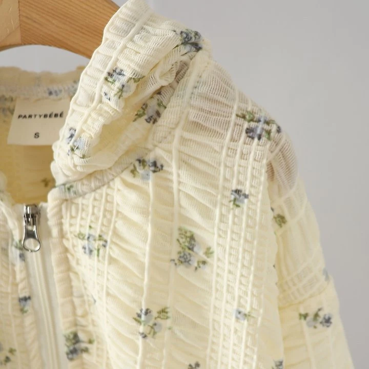 Party Kids - Korean Baby Fashion - #onlinebabyboutique - Airy Floral Jumper (Cooling Jacket) - 3