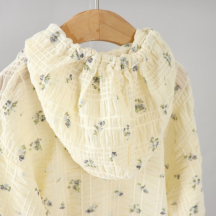 Party Kids - Korean Baby Fashion - #onlinebabyboutique - Airy Floral Jumper (Cooling Jacket) - 4