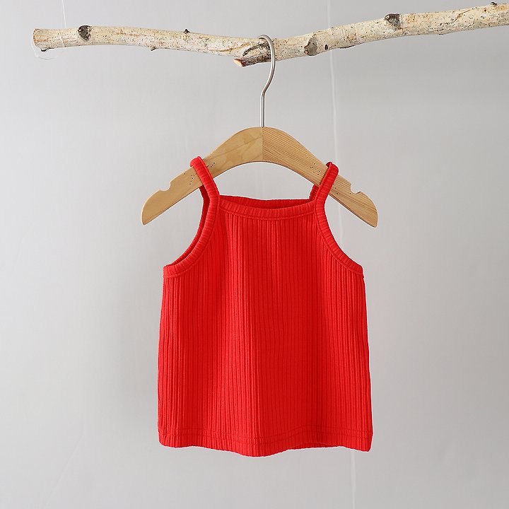Party Kids - Korean Baby Fashion - #smilingbaby - Soft Strap Sleeveless Top