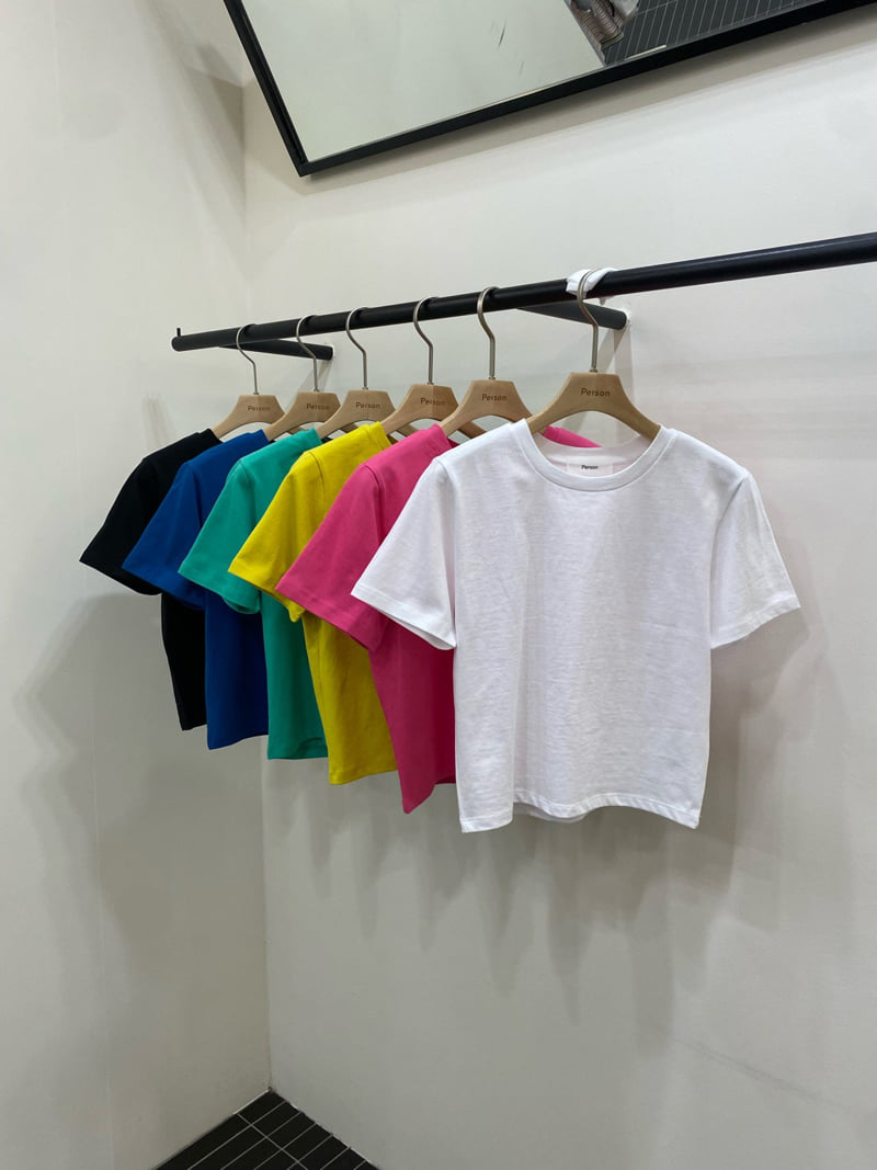 Person - Korean Women Fashion - #momslook - Basic Short-Sleeve Tee