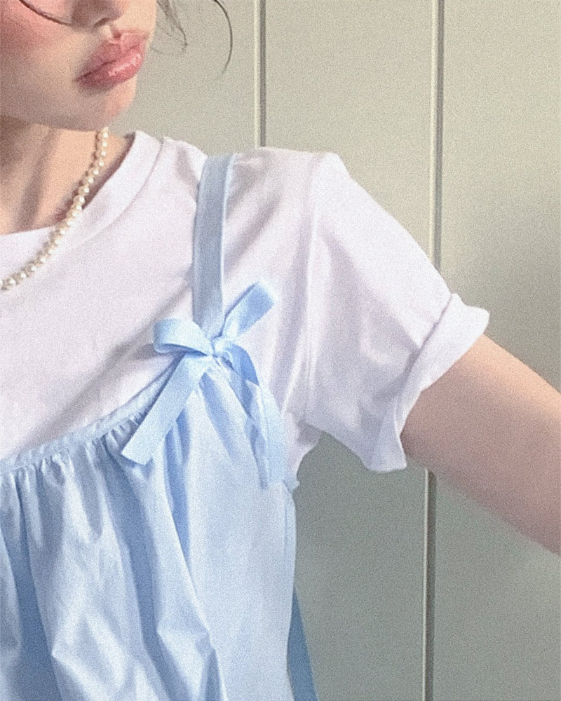 Person - Korean Women Fashion - #momslook - Basic Short-Sleeve Tee - 3