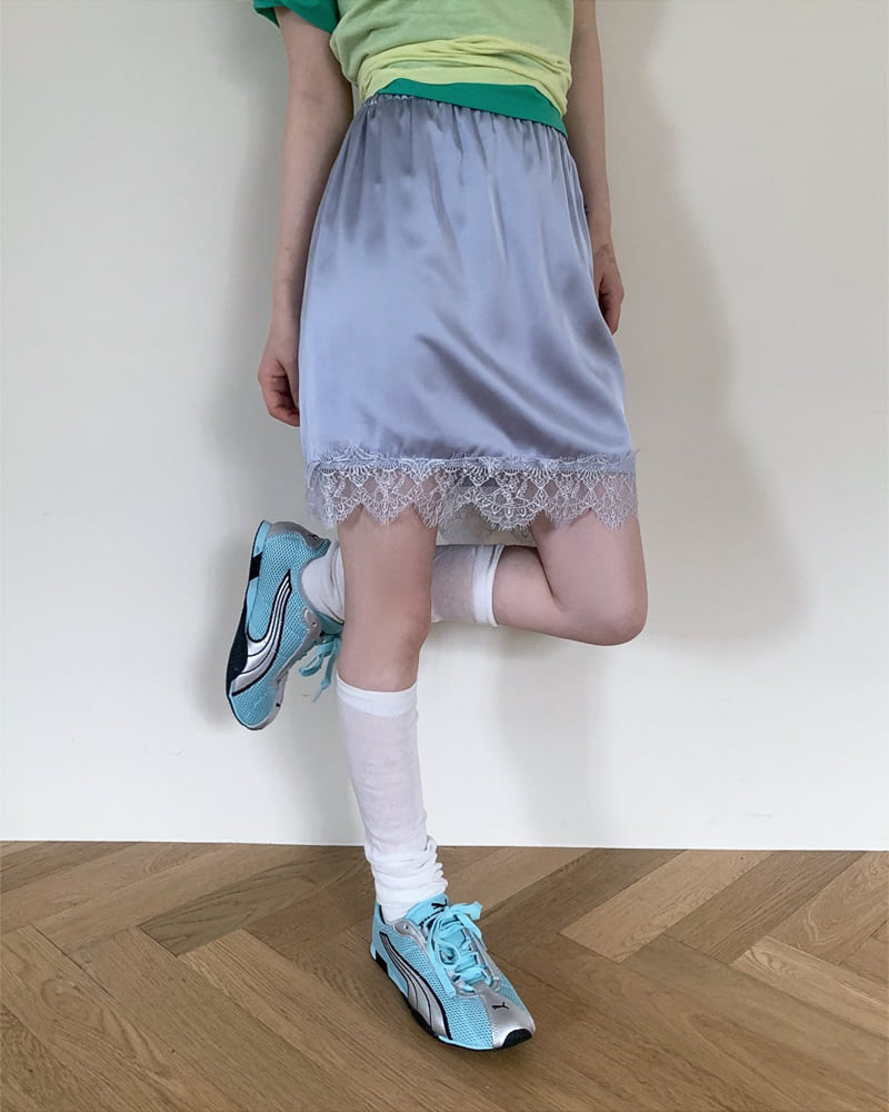 Person - Korean Women Fashion - #momslook - Lace Mini Skirt - 6