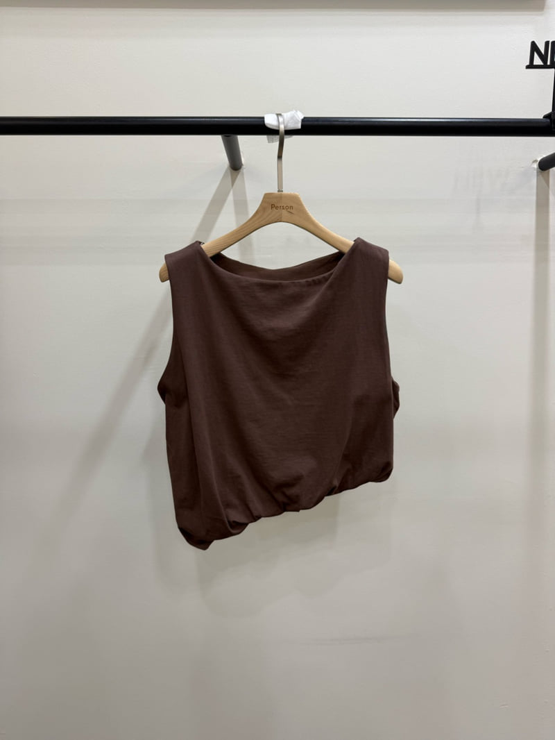 Person - Korean Women Fashion - #momslook - Asymmetric Balloon Sleeveless Top - 10