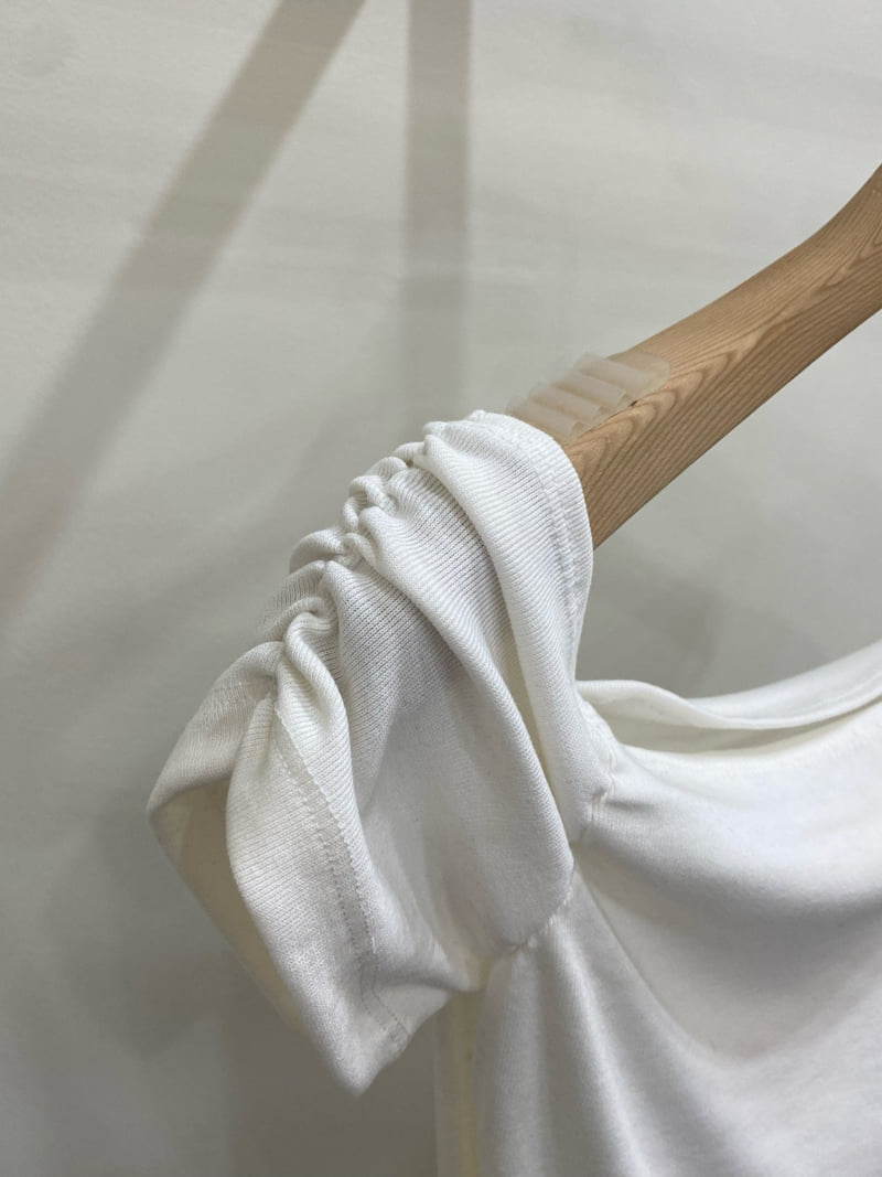 Person - Korean Women Fashion - #momslook - Diagonal Off-Shoulder Tee - 12