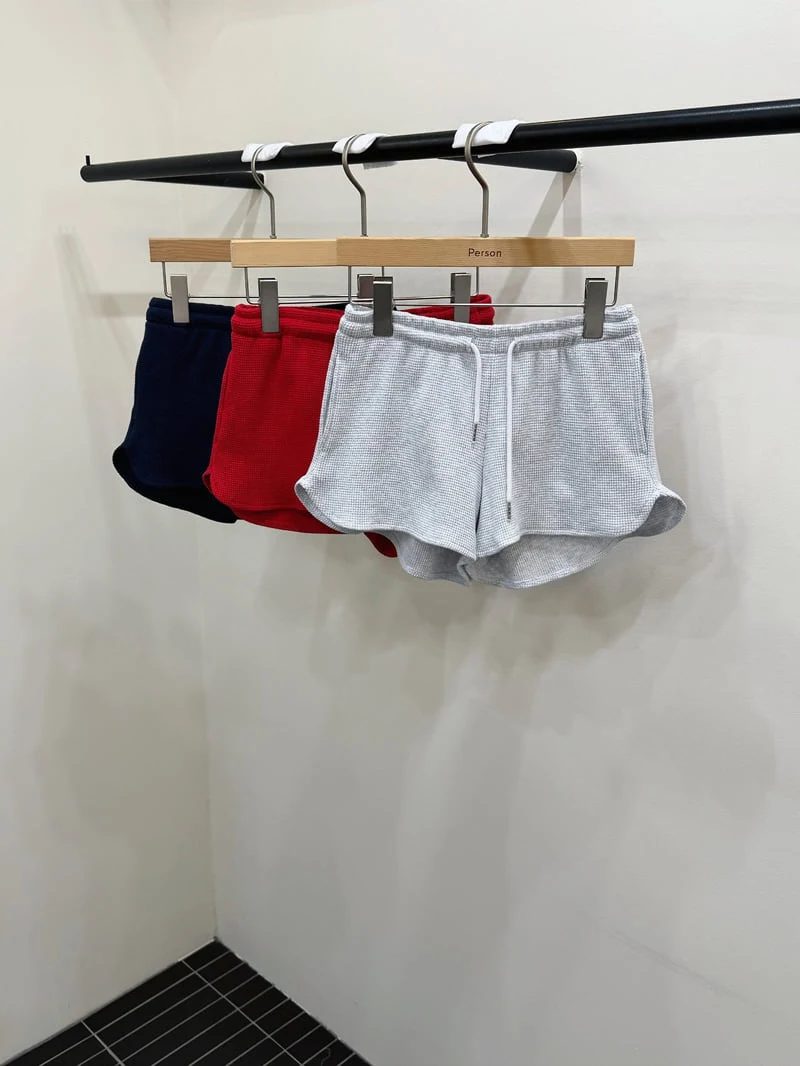 Person - Korean Women Fashion - #momslook - Waffle Shorts
