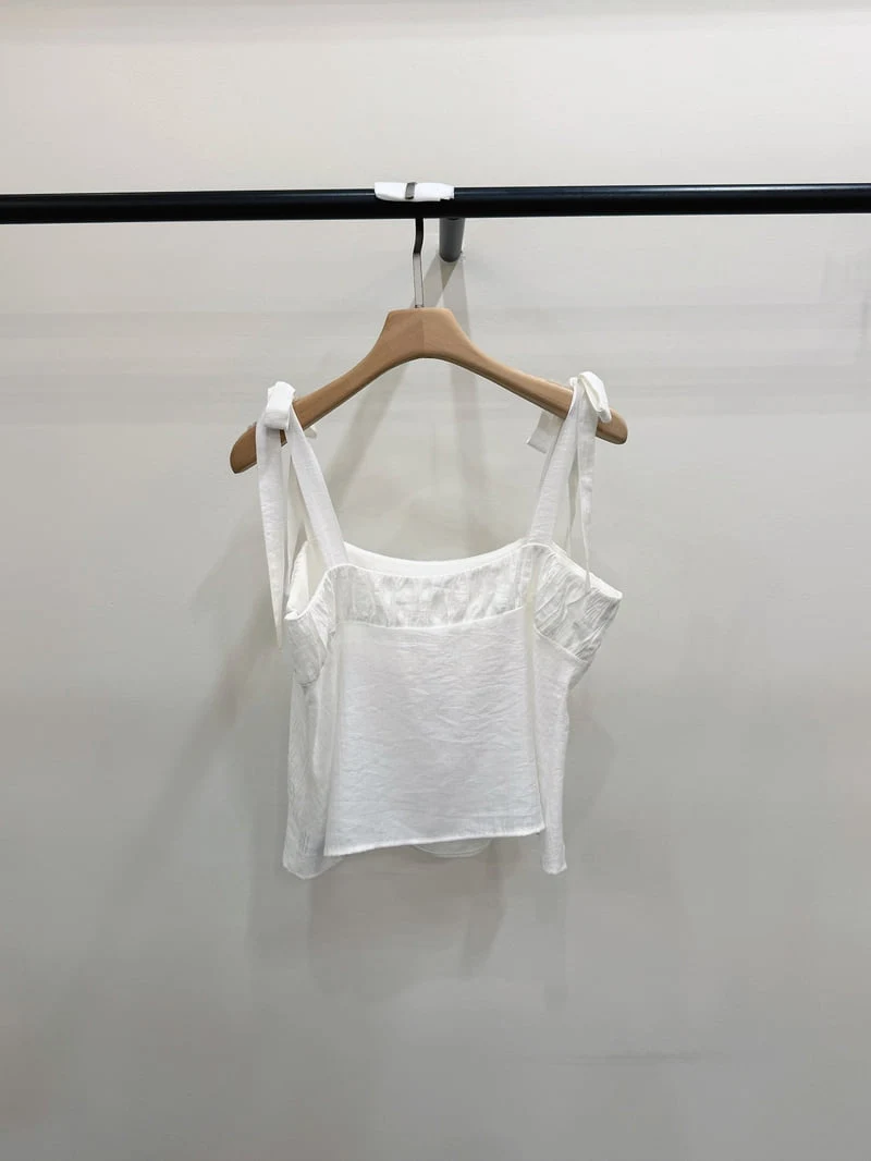 Person - Korean Women Fashion - #momslook - Shirring Volume Sleeveless Blouse - 12