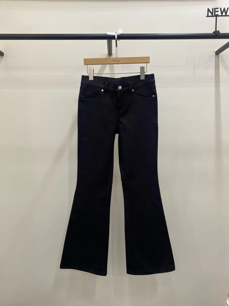 Person - Korean Women Fashion - #momslook - Low Coated Denim Pants