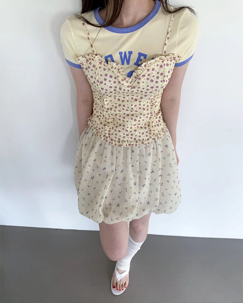 Person - Korean Women Fashion - #momslook - 33 Contrast Short-Sleeve Tee - 5
