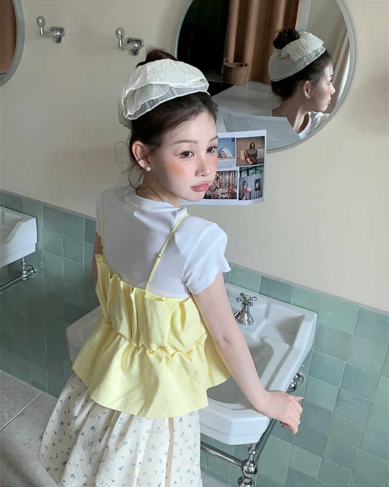 Person - Korean Women Fashion - #momslook - Banding Scrunchie Top Blouse - 11