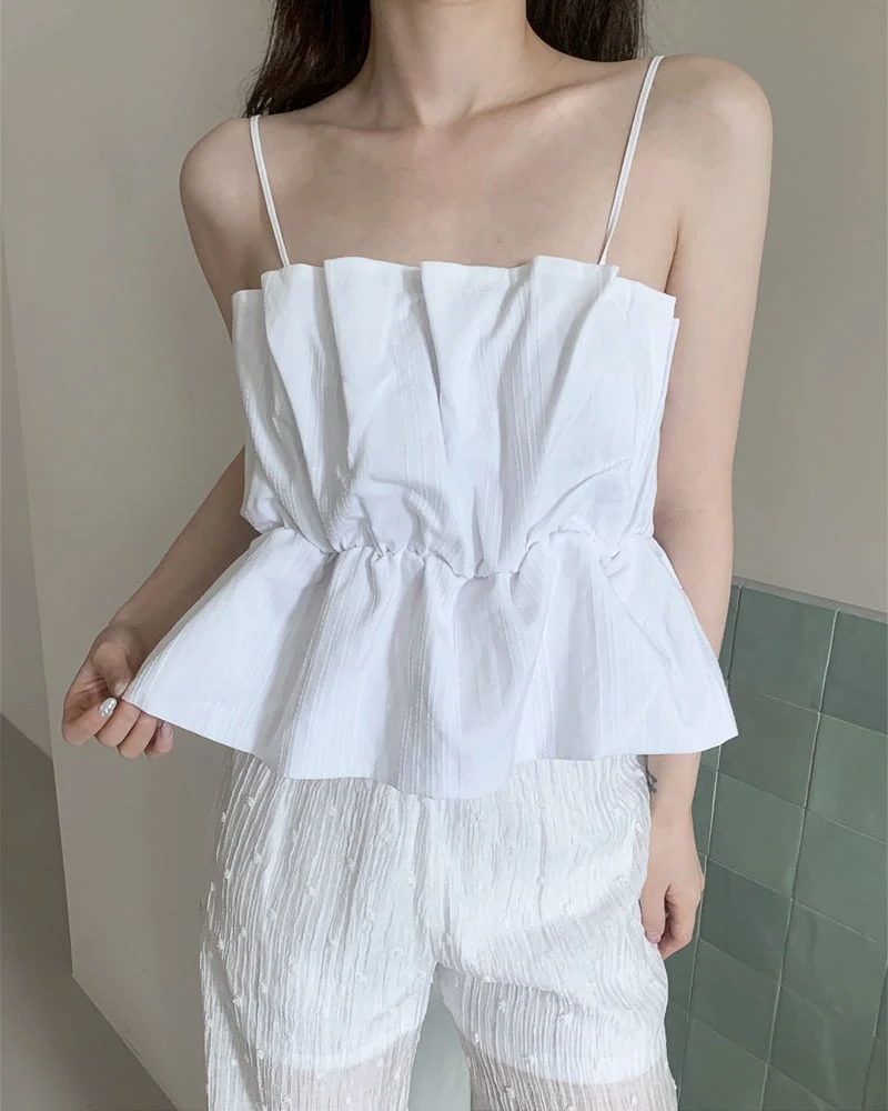 Person - Korean Women Fashion - #momslook - Banding Scrunchie Top Blouse - 7