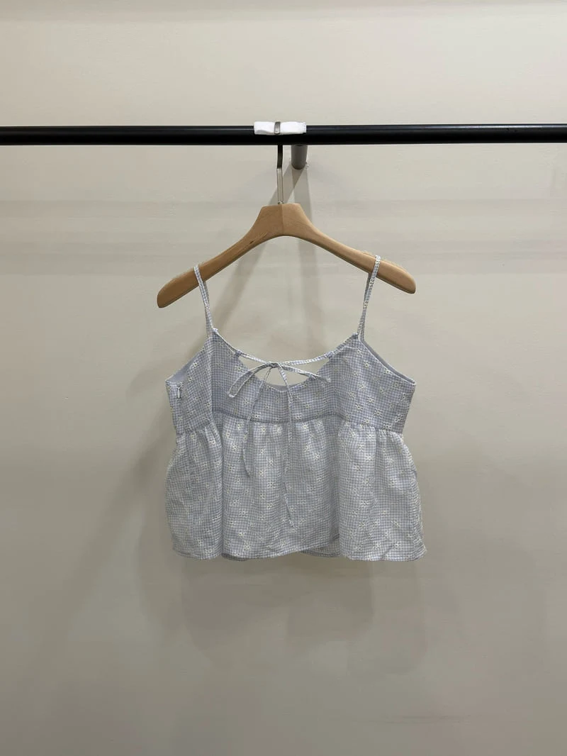 Person - Korean Women Fashion - #momslook - Check Floral Blouse - 12
