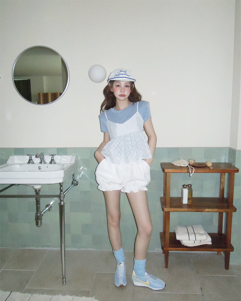 Person - Korean Women Fashion - #momslook - Check Floral Blouse - 8