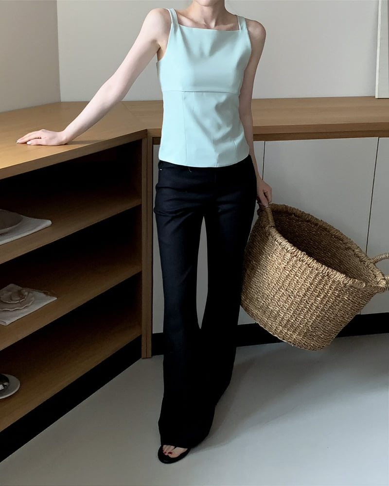 Person - Korean Women Fashion - #momslook - Back Ribbon Sleeveless Blouse - 5