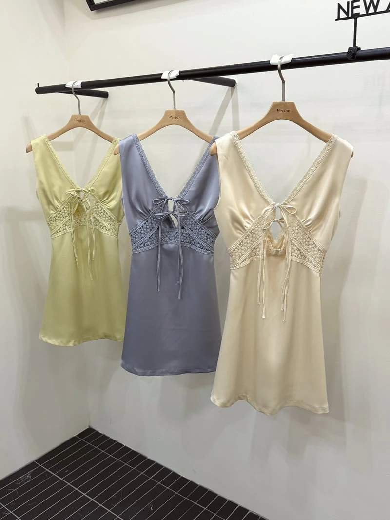 Person - Korean Women Fashion - #momslook - Laura Satin One-piece