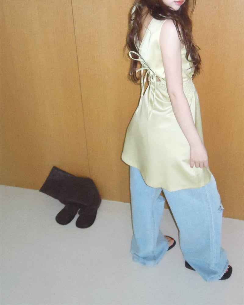 Person - Korean Women Fashion - #momslook - Laura Satin One-piece - 9