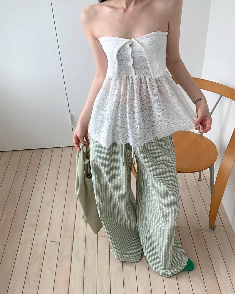 Person - Korean Women Fashion - #momslook - Melon Wide Pants - 11