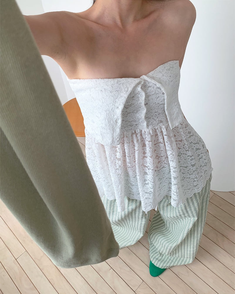 Person - Korean Women Fashion - #momslook - Ellie Lace Top Skirt - 5