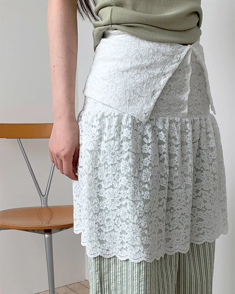 Person - Korean Women Fashion - #momslook - Ellie Lace Top Skirt - 9