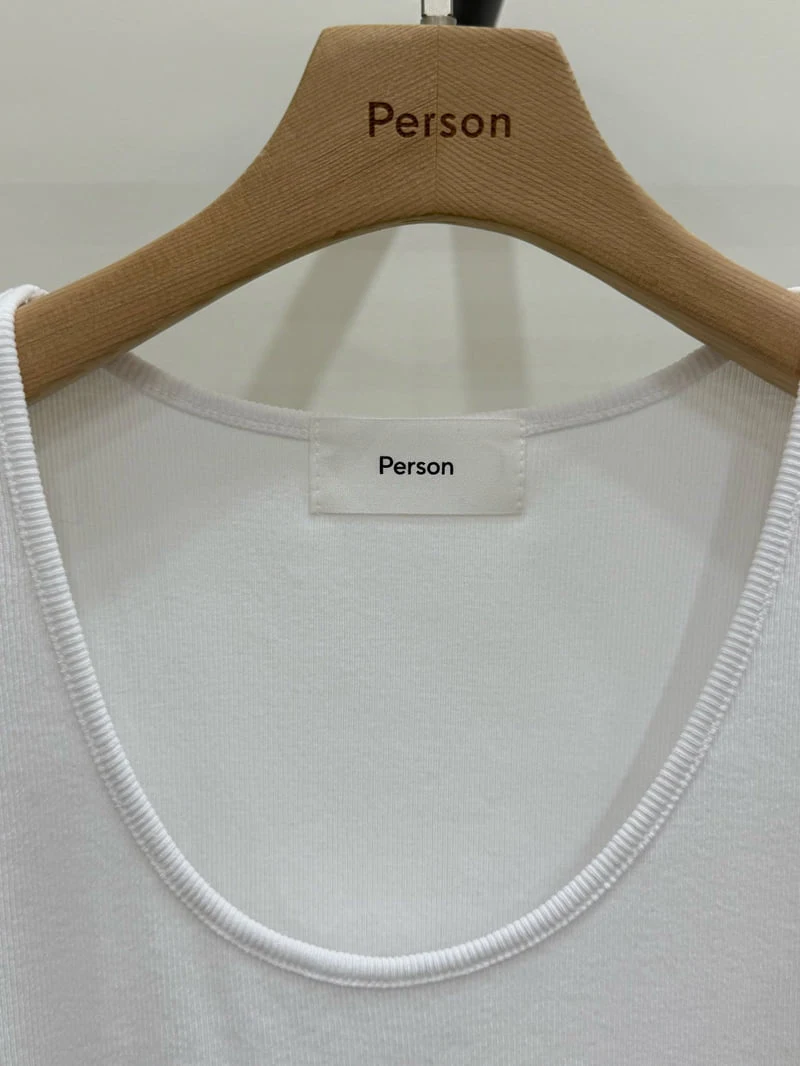 Person - Korean Women Fashion - #momslook - Return Contrast Trim Sleeveless Top - 2