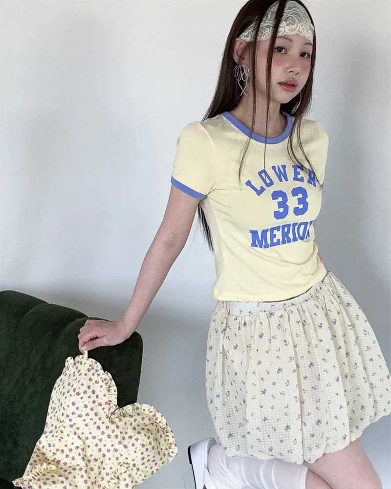 Person - Korean Women Fashion - #pursuepretty - 33 Contrast Short-Sleeve Tee - 10