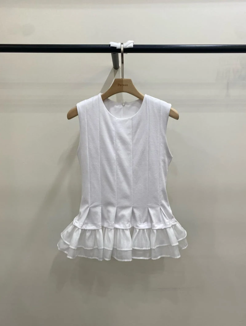 Person - Korean Women Fashion - #romanticstyle - Jenny Sleeveless Top - 3
