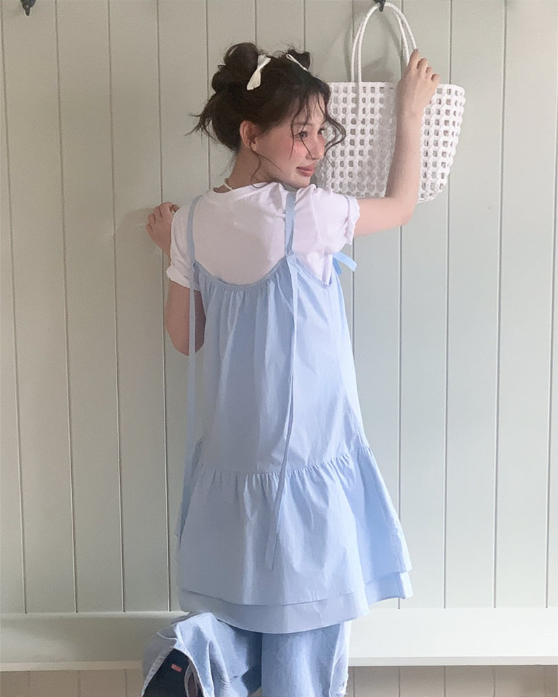 Person - Korean Women Fashion - #shopsmall - Rosha Ribbon One-piece - 3