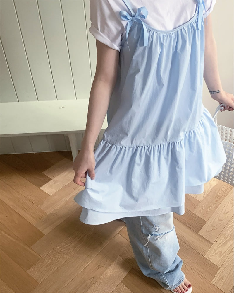 Person - Korean Women Fashion - #shopsmall - Rosha Ribbon One-piece - 4