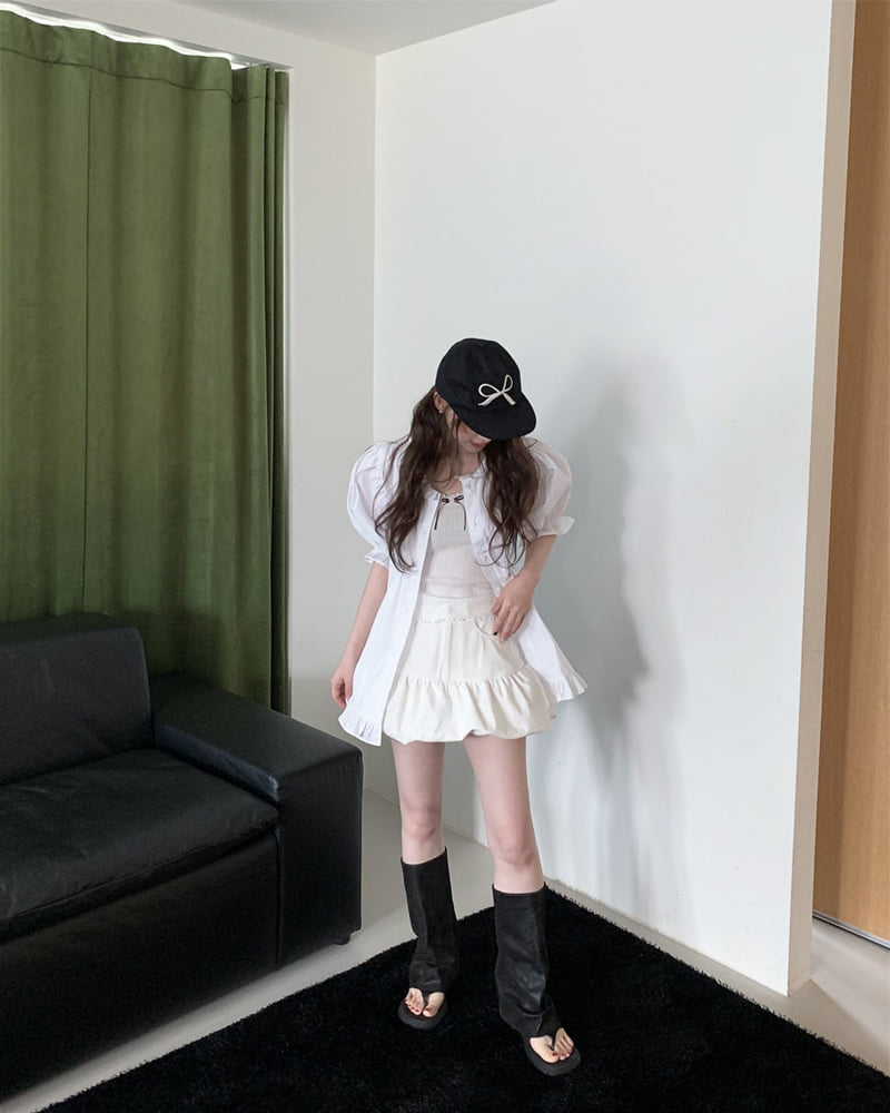 Person - Korean Women Fashion - #thatsdarling - Isabel Eyelet Sleeveless Top - 9